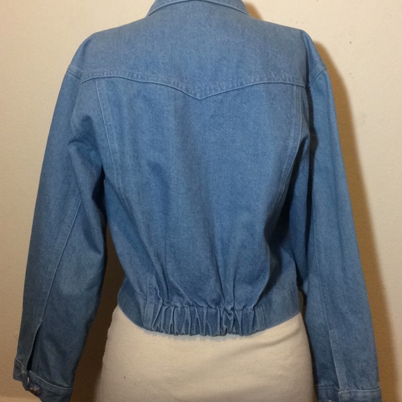 Women’s Vintage denim jacket leopard spots size M - Picture 5 of 8